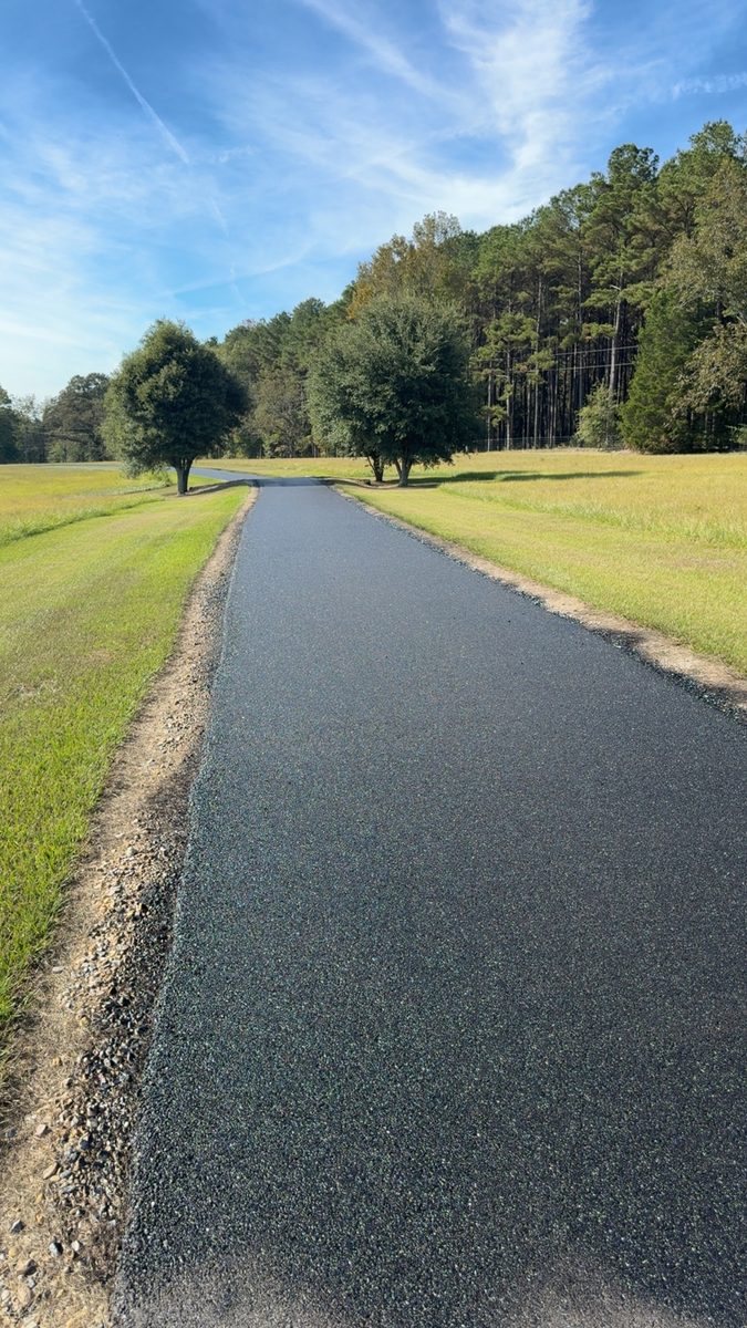 Sealed asphalt driveway